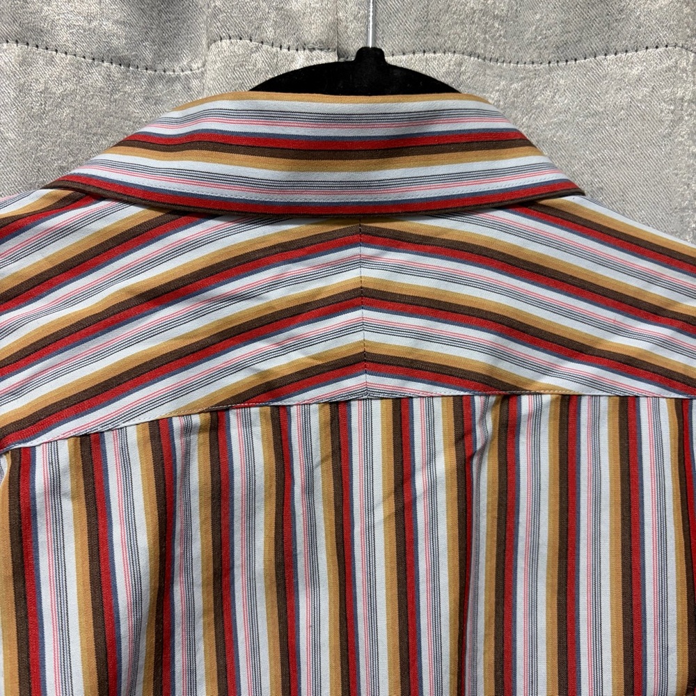 Express Multicolor Striped Button Down Shirt - image 6